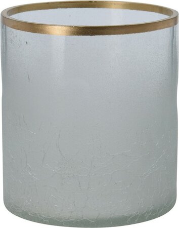 THEELICHTHOUDER 8CM M GOUD RAN