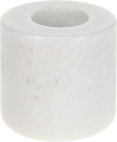 THEELICHTHOUDER MARMER WIT 8CM