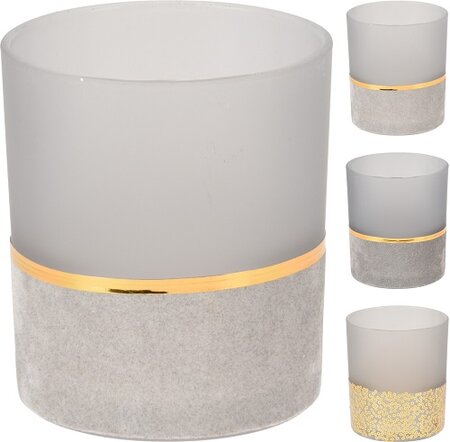 THEELICHTHOUDER VELVET 10CM per stuk