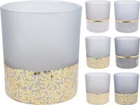 THEELICHTHOUDER VELVET 8CM per stuk