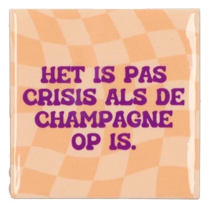 TILE CHAMPAGNE OP 10X10X1CM NM