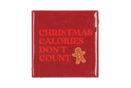 TILE CHRISTMAS CALORIES 10X10X1CM