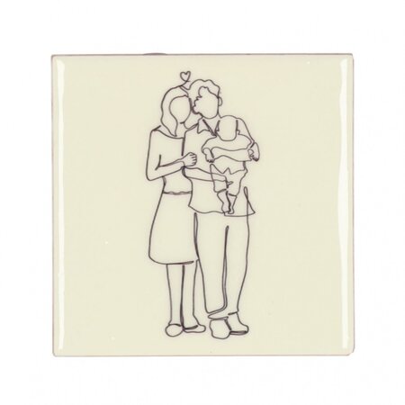 TILE FAMILY BEIGE 10X10X1CM