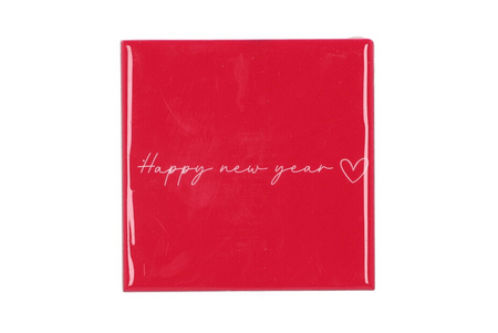 TILE HAPPY NEW YEAR 10X10X1CM