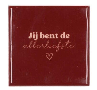 TILE JE BENT DE ALLERLIEFSTE BROWN 10X10X1CM