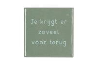 TILE JE KRIJGT TAUPE 10X10X1CM