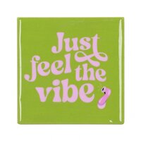 TILE JUST FEEL THE VIBE GREEN 10X10X1CM