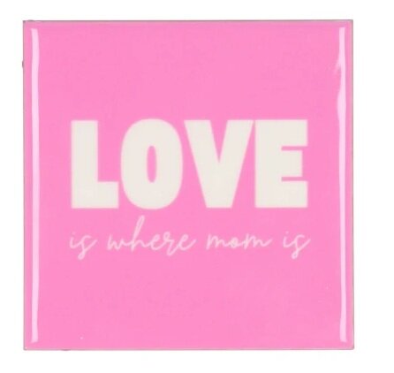 TILE LOVE PINK10X10X1CM