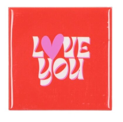 TILE LOVE YOU ORANGE 10X10X1CM