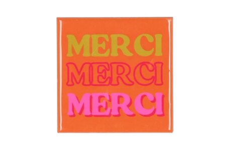 TILE MERCI ORANGE 10X10X1CM