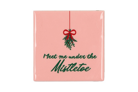 TILE MISTLETOE 10X10X1CM