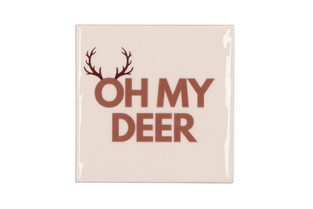 TILE OH MY DEER 10X10X1CM