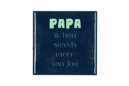 TILE PAPA BLUE 10X10X1CM