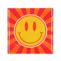 TILE SMILEY ORANGE/YELLOW 10X10X1CM