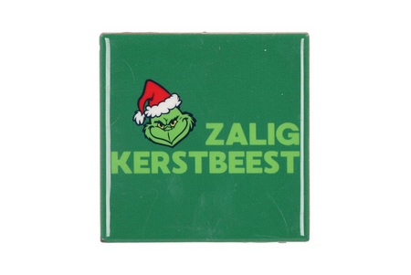 TILE ZALIG KERSTBEEST 10X10X1CM