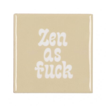TILE ZEN AS FUCK BEIGE 10X10X1CM