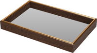 TRAY MET SPIEGEL 22X14CM HOUT