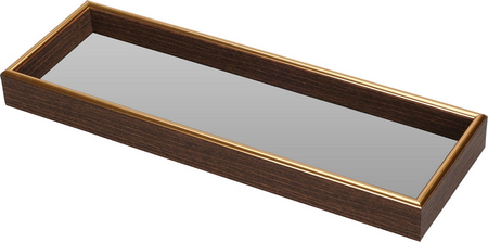 TRAY MET SPIEGEL 30X10CM HOUT