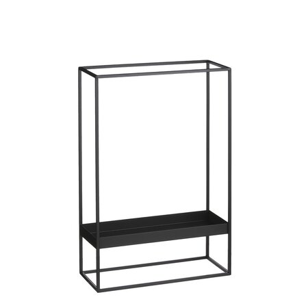Tray rechthoek l40b17h60cm zwart