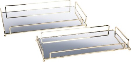 TRAY SPIEGEL GROOT GOUD per stuk