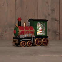 Trein led 21x15cm rood/ groen