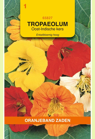 Tropaeolum majus enkelbloemig mx 3g - afbeelding 1
