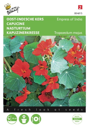 Tropaeolum majus nanum empress o 3g - afbeelding 1