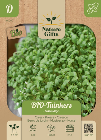 Tuinkers eenvoudige bio per 4m2