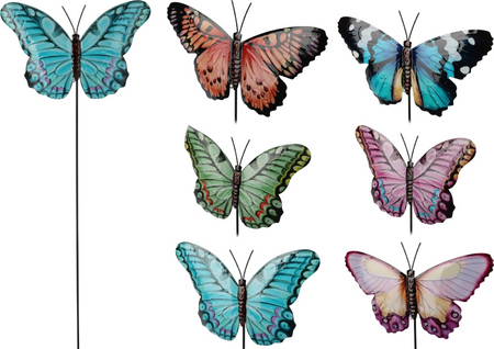 TUINPRIKKER VLINDER OP STOK ME