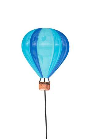 Tuinsteker luchtballon 65x18cm blauw
