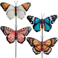 Tuinsteker vlinder metaal h73cm a4 - afbeelding 2