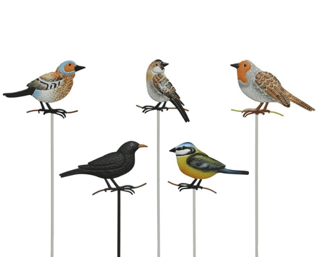 Tuinsteker vogel ijzer l90cm a5