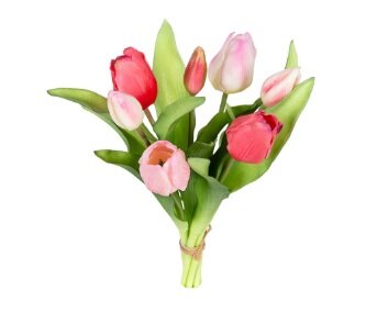 Tulpenbundel h30cm roze mix