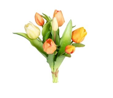 Tulpenbundel h30cm zlm/gl/crm mix