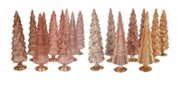 TWINKLE WARM SAND MIX GLASS TREE SHINY ASS 9X25CM