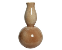 Vaas aardewerk d24.5h45cm kaneel