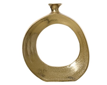 Vaas aluminium l25b5h30cm goud