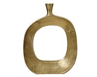 Vaas aluminium l31b5h40cm goud