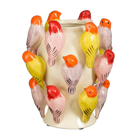 Vaas birdy d23h27cm wit