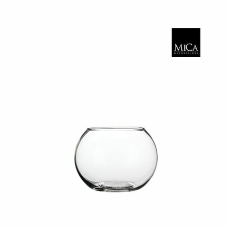Vaas bolla d15h11cm transparant
