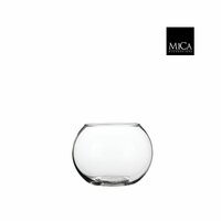 Vaas bolla d15h11cm transparant