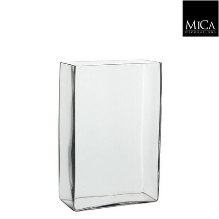 Vaas britt l20b10h30cm transparant