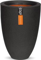 Vaas elegant laag ii d36h47cm zwart - afbeelding 2