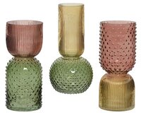 Vaas glas d15h30cm multi a3