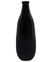 Vaas glas montana zwart l15b15h40cm