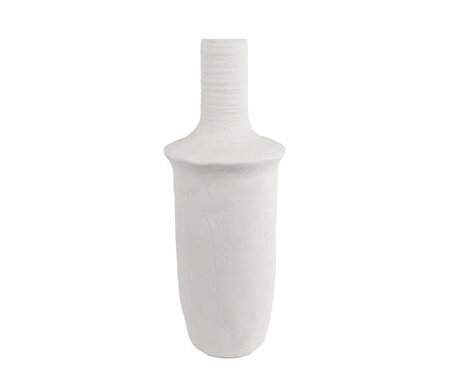 Vaas keira s aardew 17x17x45cm wit