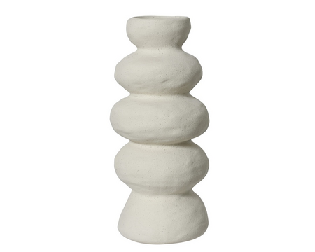 Vaas keramiek d13.5h30.2cm wit