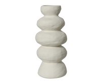 Vaas keramiek d13.5h30.2cm wit