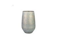 Vaas noor d23h36cm metallic grijs