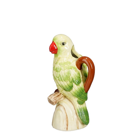 Vaas papegaai l9.5b9.5h19cm grn